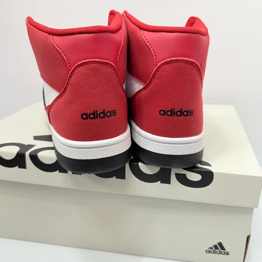 Adidas Break Start Mid Basketball Shoes Red Black White Men's Size 7 / Women's 8